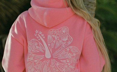 Stay Comfy and Stylish with the Pink Palm Puff Hoodie