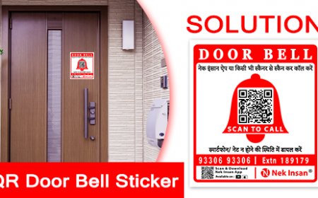 The Smart Wireless Video Doorbell Solution: QR Sticker for Door Bell