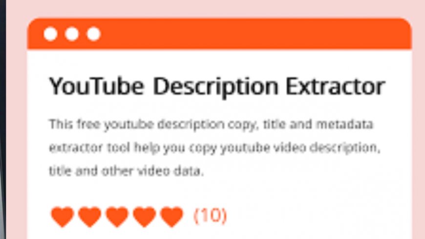 Youtube Description Extractor