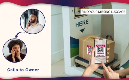 QR Code Sticker for Luggage Safety – Secure Your Valuables