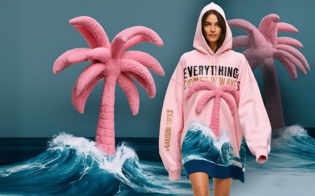Pink Palm Puff The Perfect Blend of Cozy and Street Style