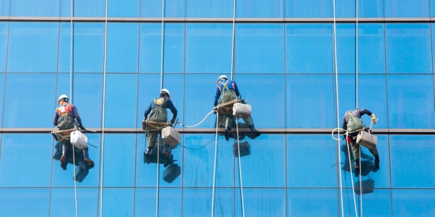 What Cleaning Solution Is Used on High-Rise Windows?