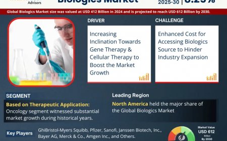 Global Biologics Market to Surpass USD 612 Billion by 2030- States Markntel Advisors