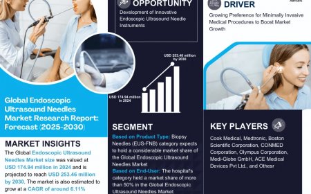 Endoscopic Ultrasound Needles Market Projected to Reach USD 253.46 Million by 2030, Impelled by Growing Alcohol Consumption