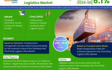 Southeast Asia Third-Party Logistics (3PL) Market Projected to Expand Rapidly with 6.1% CAGR by 2030