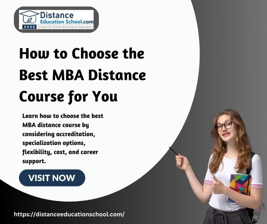 MBA from Distance Education in Noida, UP