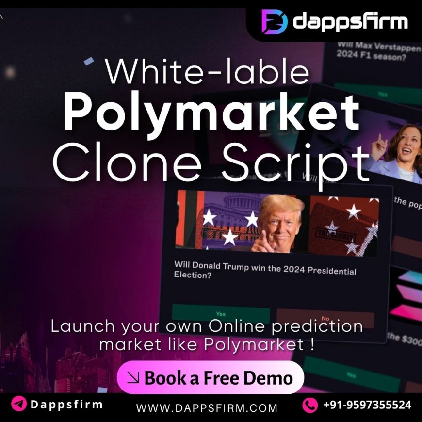 Launch a secure and scalable prediction market using our whitelabel Polymarket clone solutions