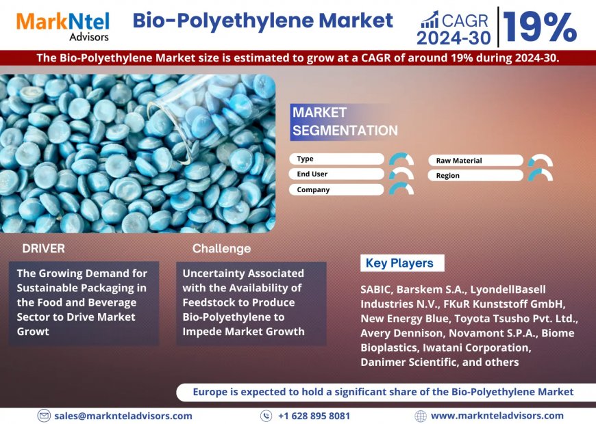 Global Bio-Polyethylene Market to Soar at 19% CAGR Through 2030 | Trends, Drivers, and Forecast Analysis