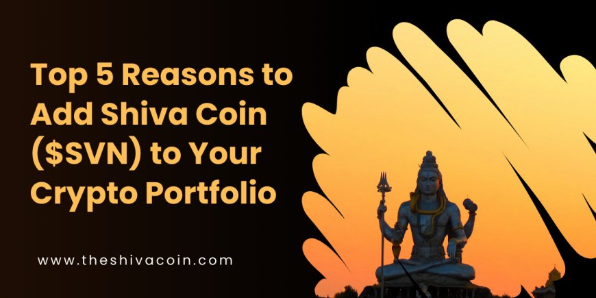 The Shiva Coin ($SVN): Donate with Purpose, Rise with Blessings