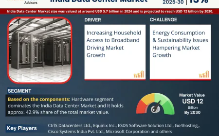 India Data Center Market Poised for Strong 13% CAGR Through 2030 | Size & Opportunity Insights