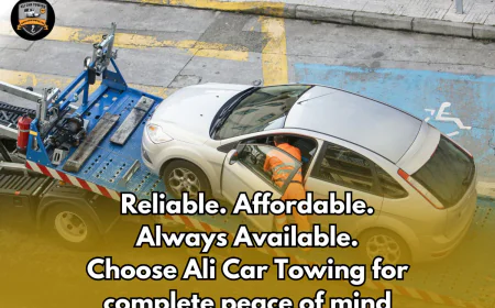 Ali Car Towing — Premier Automobile Towing Services in Pakistan