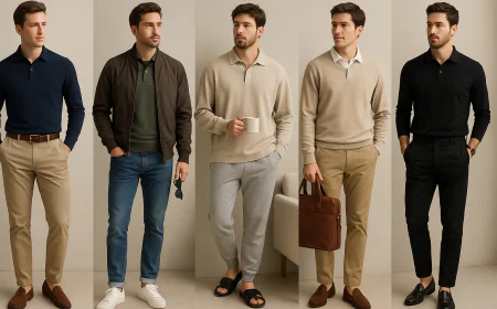 5 Fresh Ways to Style Long Sleeve Polo Shirts This Season