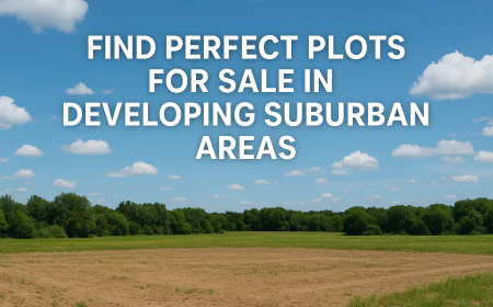 Find Perfect Plots for Sale in Developing Suburban Areas
