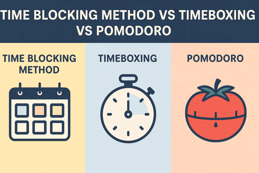 Time Blocking Method vs. Timeboxing vs. Pomodoro: What’s the Difference?