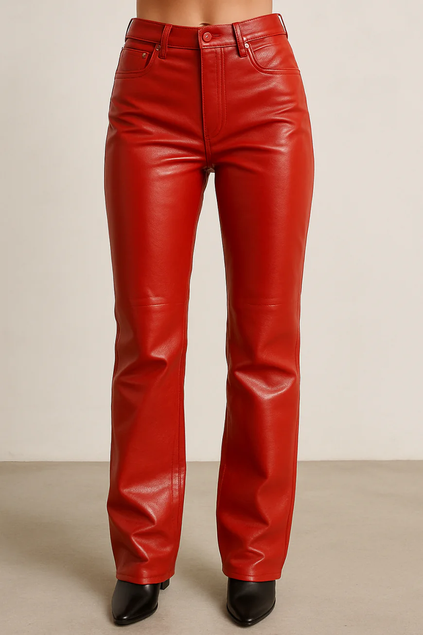 Red Leather Pants: Bold, Edgy, and Unapologetically Stylish