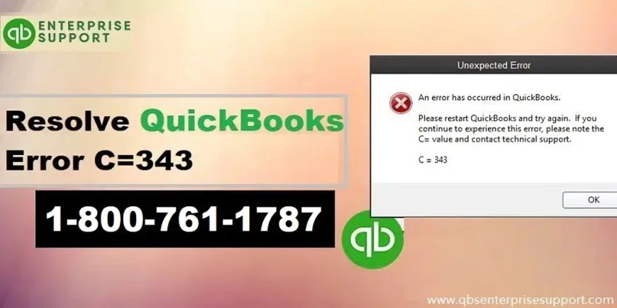 Fix QuickBooks Error Code C=343: Step-by-Step Solution