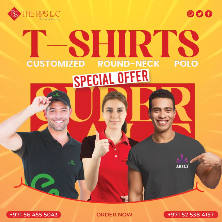 Custom T Shirts in Dubai – Design, Print, and Personalize with THE RPS LLC