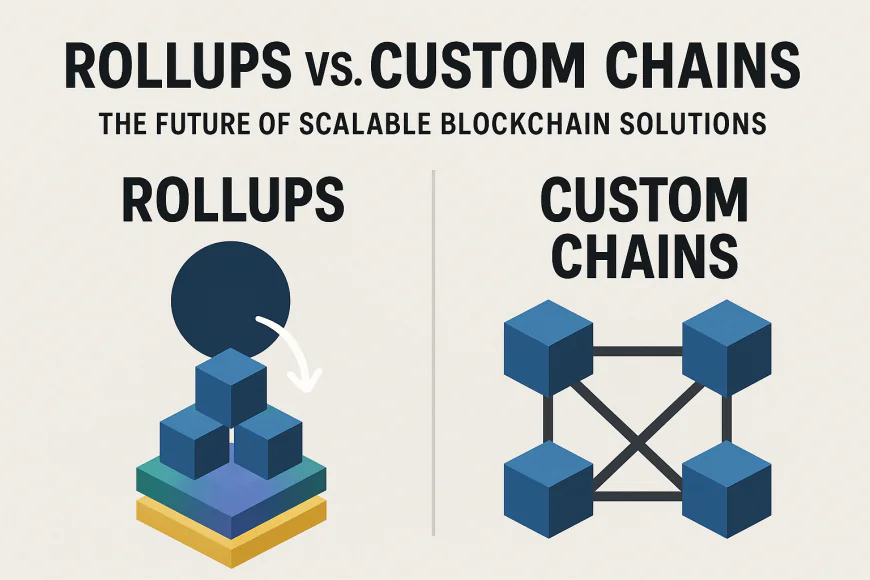 Rollups vs. Custom Chains: The Future of Scalable Blockchain Solutions