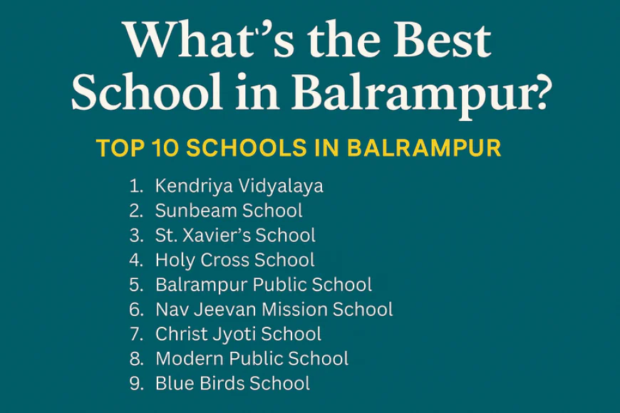 Top 10 Best Schools in Balrampur List – With Fees