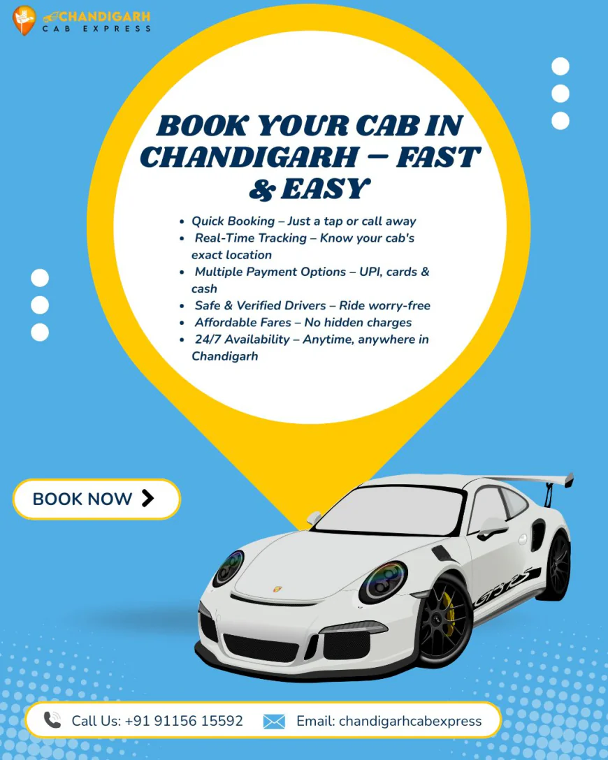 Book Your Cab in Chandigarh – Fast & Easy