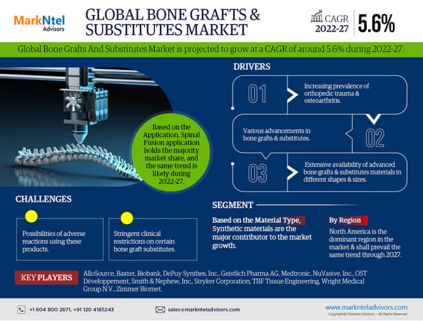 Bone Grafts And Substitutes Market Growth Report | Trends & Insights 2022-27