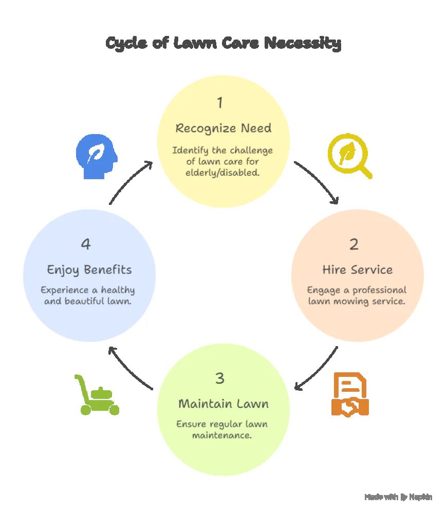 Lawn Mowing Service for Elderly or Disabled Homeowners.