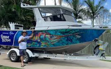 Yacht Wrapping Specialist | Custom Marine Wraps by J.C Signwriters