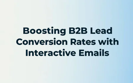Boosting B2B Lead Conversion Rates with Interactive Emails