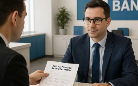 How to Write a Professional Application Letter for Bank Statement