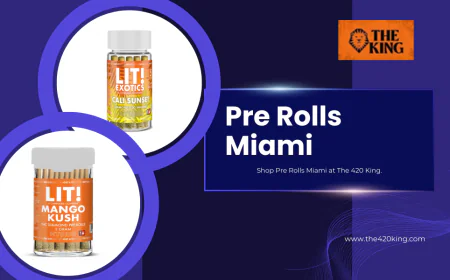 Premium Pre Rolls Miami by The 420 King | Top-Quality THC Options
