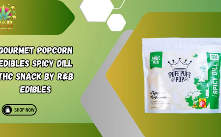 Gourmet Popcorn Edibles Spicy Dill THC Snack by R&B Edibles