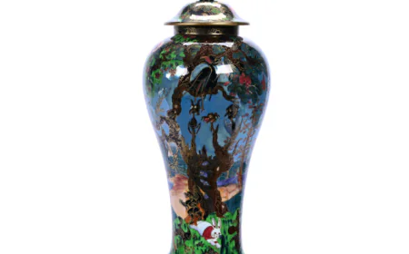 Woody Auction's Sep 27 Antique Auction Boasts Muller Croismare, Fairyland Lustre and A Painting by Guy Carleton Wiggins