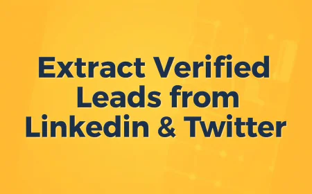 Extract Verified Leads from LinkedIn & Twitter