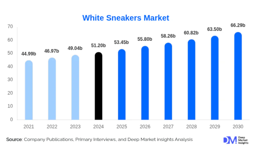 White Sneakers Market Industry Trends and Drivers Accelerating 4.4% CAGR Growth 2030