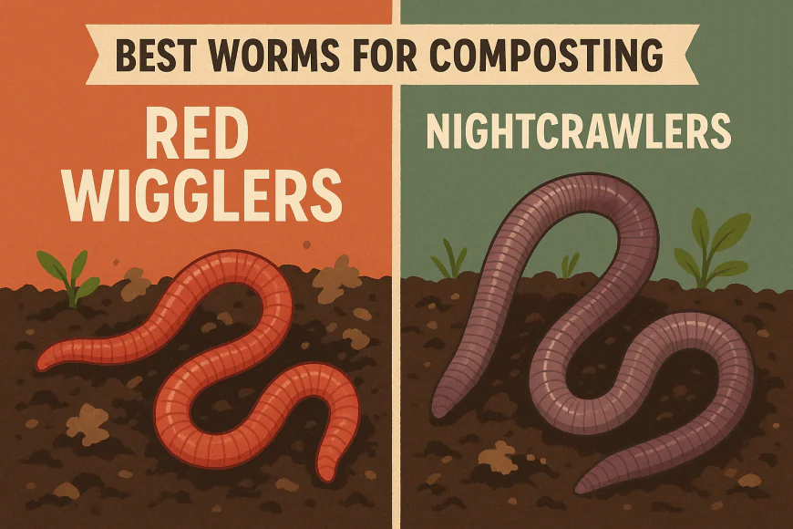 Red Wigglers vs. Nightcrawlers: Best Worms for Composting