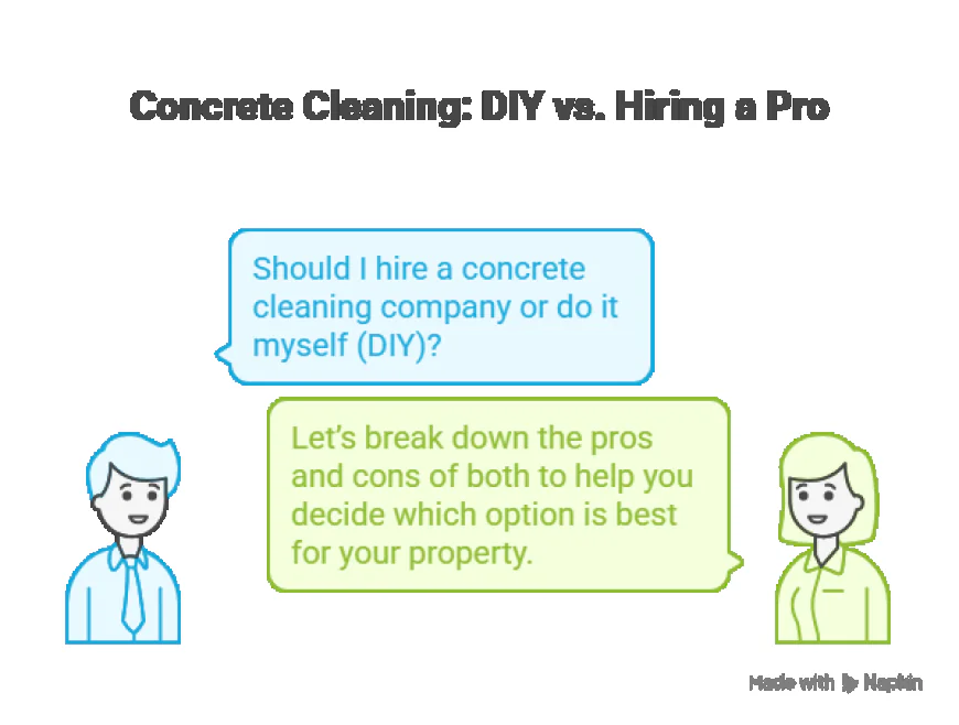 Concrete Cleaning Company vs. DIY: Which Is Better?