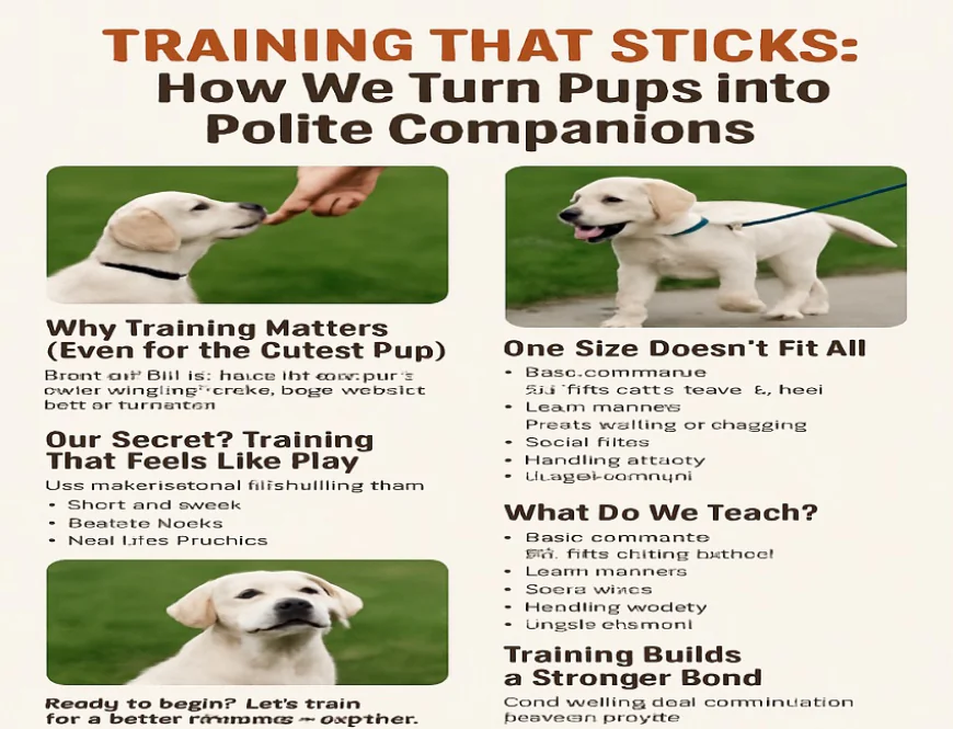 Training That Sticks: How We Turn Pups into Polite Companions