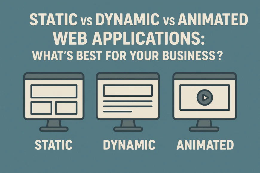 Static vs Dynamic vs Animated Web Applications: What’s Best for Your Business?