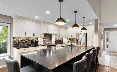 The classic elegance of a quartz stone countertop