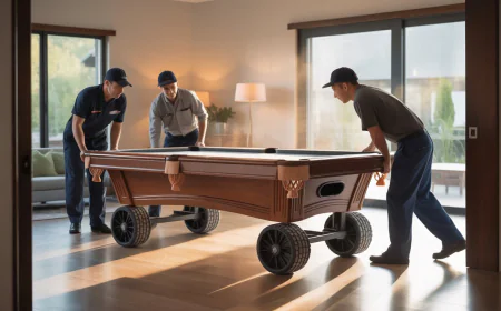 The Right Way to Move a Pool Table Without Breaking It Down