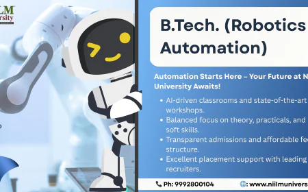 Drive the Future of Automation with NIILM University – A Premier Choice Among B Tech Robotics Engineering Colleges in Haryana