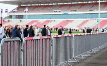 Portable Crowd Barricades Qatar | Reliable Event and Site Safety Solutions
