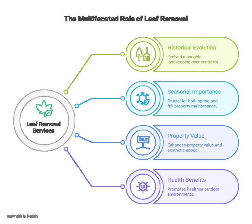 The History of Leaf Removal Services in Landscaping.