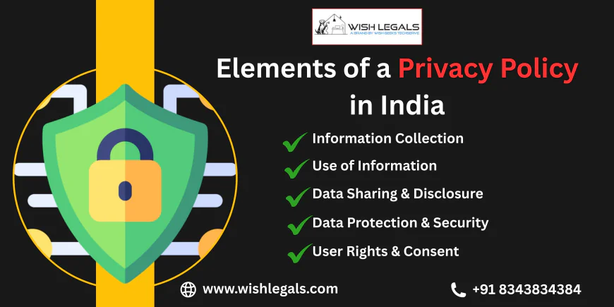 Elements of a Privacy Policy in India That Protect Your Business and User Information | Wish Legals