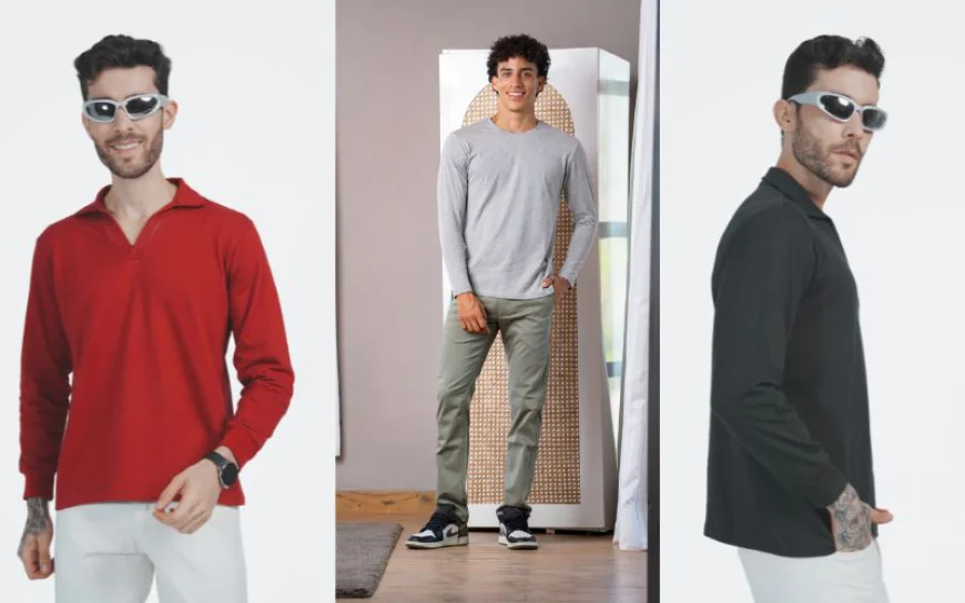 Elevate Everyday Style with Men’s Full Sleeve T-Shirt with Pocket – Loom Fashion