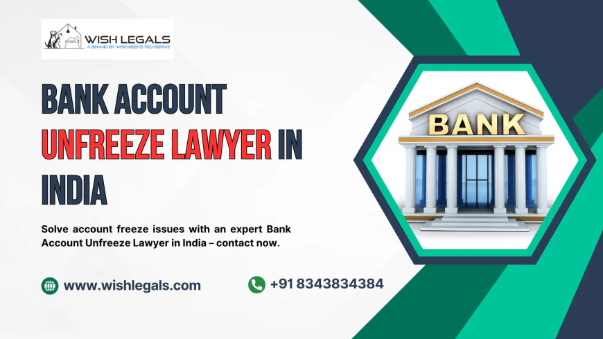 Bank Account Unfreeze Lawyer in India to Help Restore Access and Protect Your Finances | Wish Legals