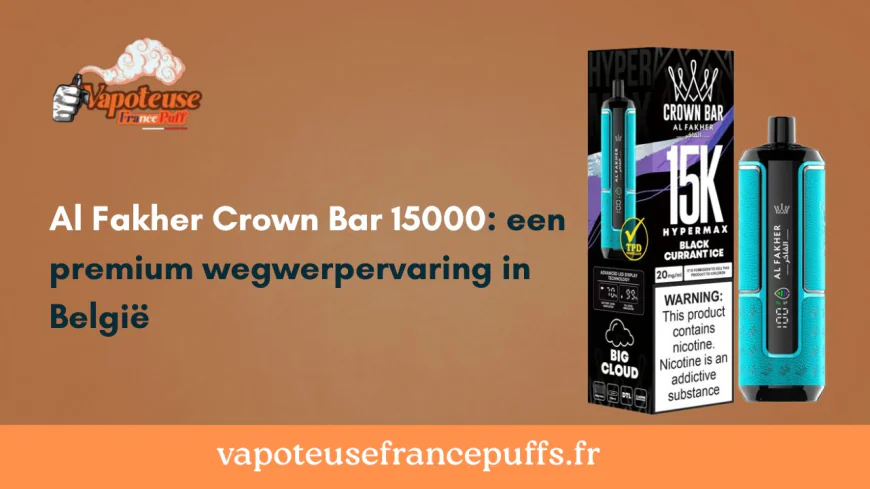 Al Fakher Crown Bar 15000: een premium wegwerpervaring in België