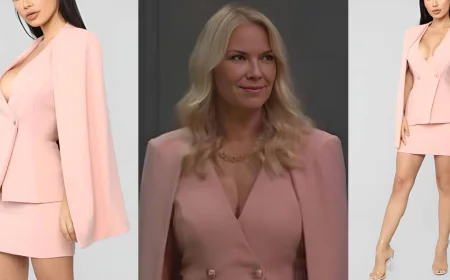 Unveil Bold Style: The Katherine Kelly Lang Pink Cape Blazer