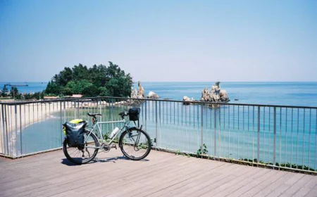 رحلات ركوب الدراجات على طول المسارات الساحلية في كوريا الجنوبية