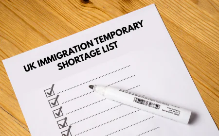 UK immigration temporary shortage list